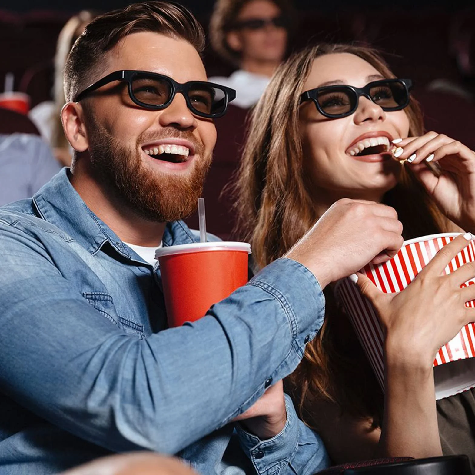 Occhiali 3D Reald, Occhiali 3D passivi circolari polarizzati non lampeggianti per il cinema in formato Reald occhiali 3D che supportano la TV e il cinema 3D（Confezione da 3）