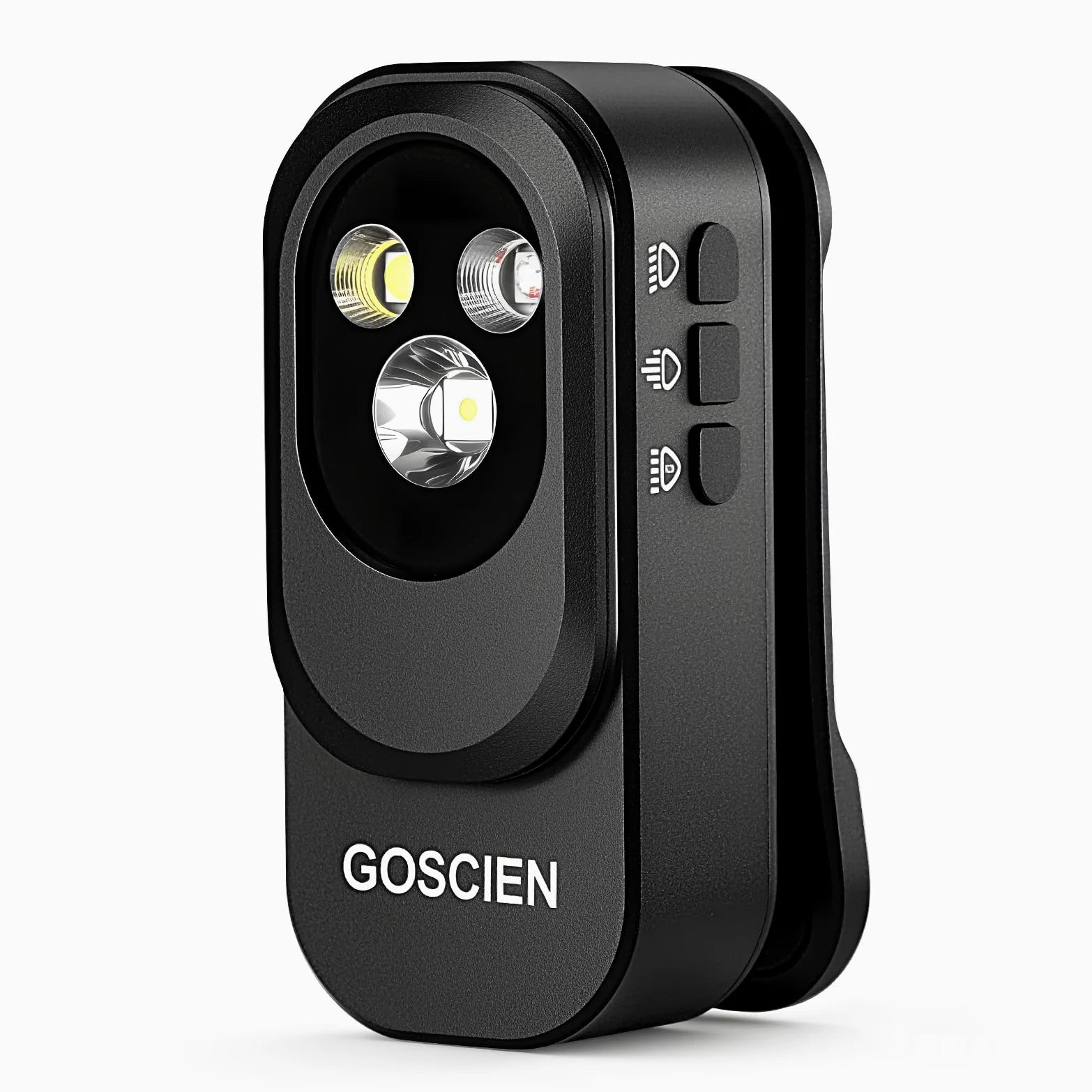 Pro Mini Torcia LED 500 LM con Idrorepellente IPX6, EDC Ricaricabile con Tre Soluzioni di Illuminazione, Caricamento USB C Magnetico - Per Ciclismo,Uso Esterno e Interno (Nero)