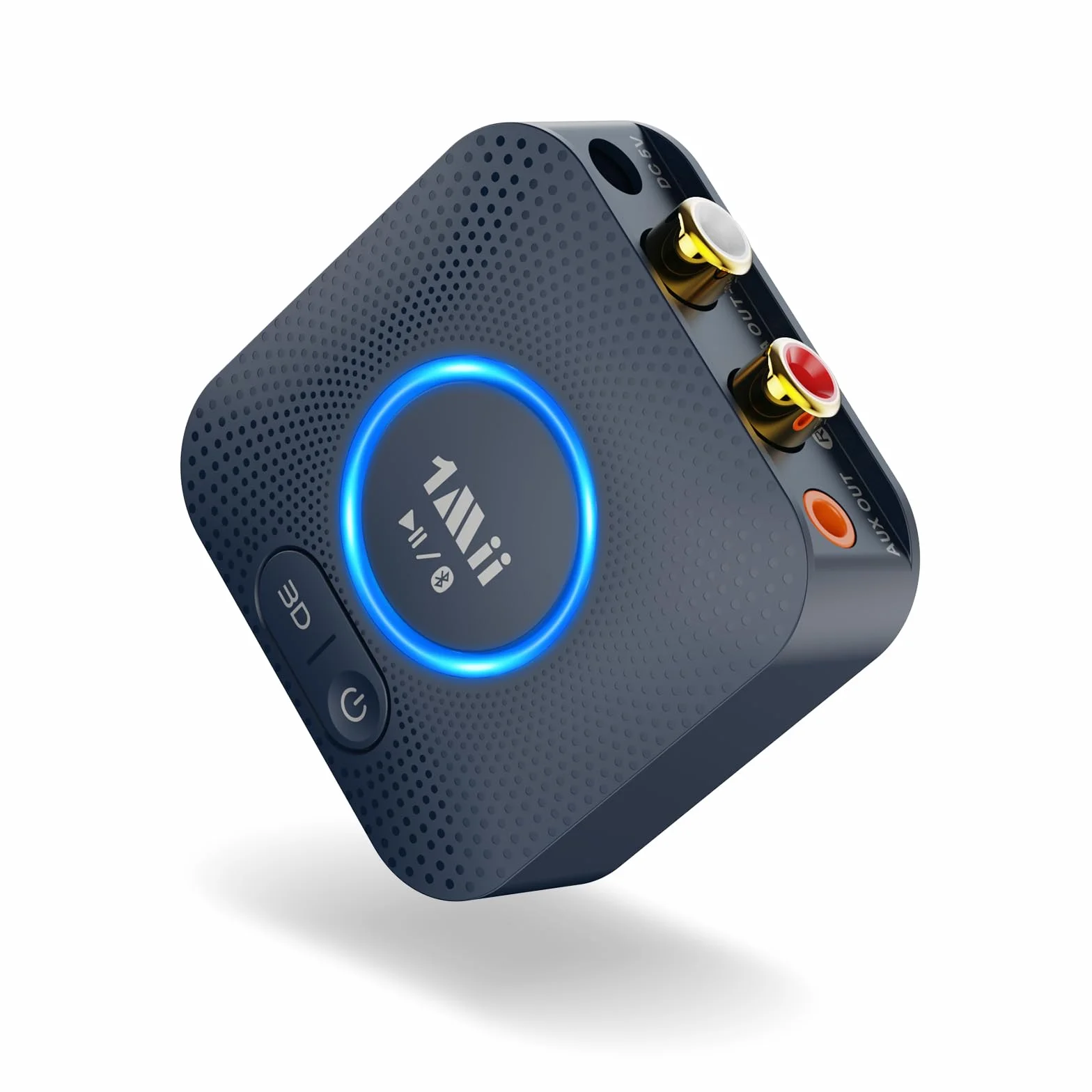 1Mii B06HD Ricevitore Audio Bluetooth 5.3, Adattatore Bluetooth per Sistema Stereo HiFi Domestico, con Audio Surround 3D a Bassa Latenza aptX HD, 15 Ore di Riproduzione, Jack AUX RCA da 3.5mm