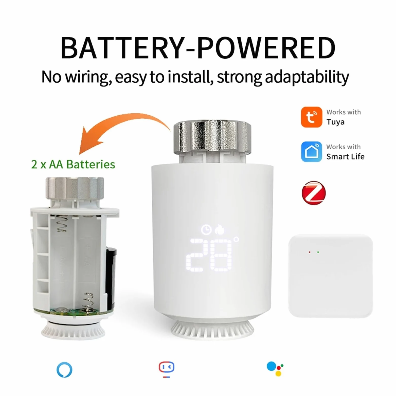 Tuya Zigbee 3.0 Valvola Termostatica Attuatore For Radiatore Valvola Zigbee Regolatore Di Temperatura Della Testa Della Valvola Termostatica Del Radiatore