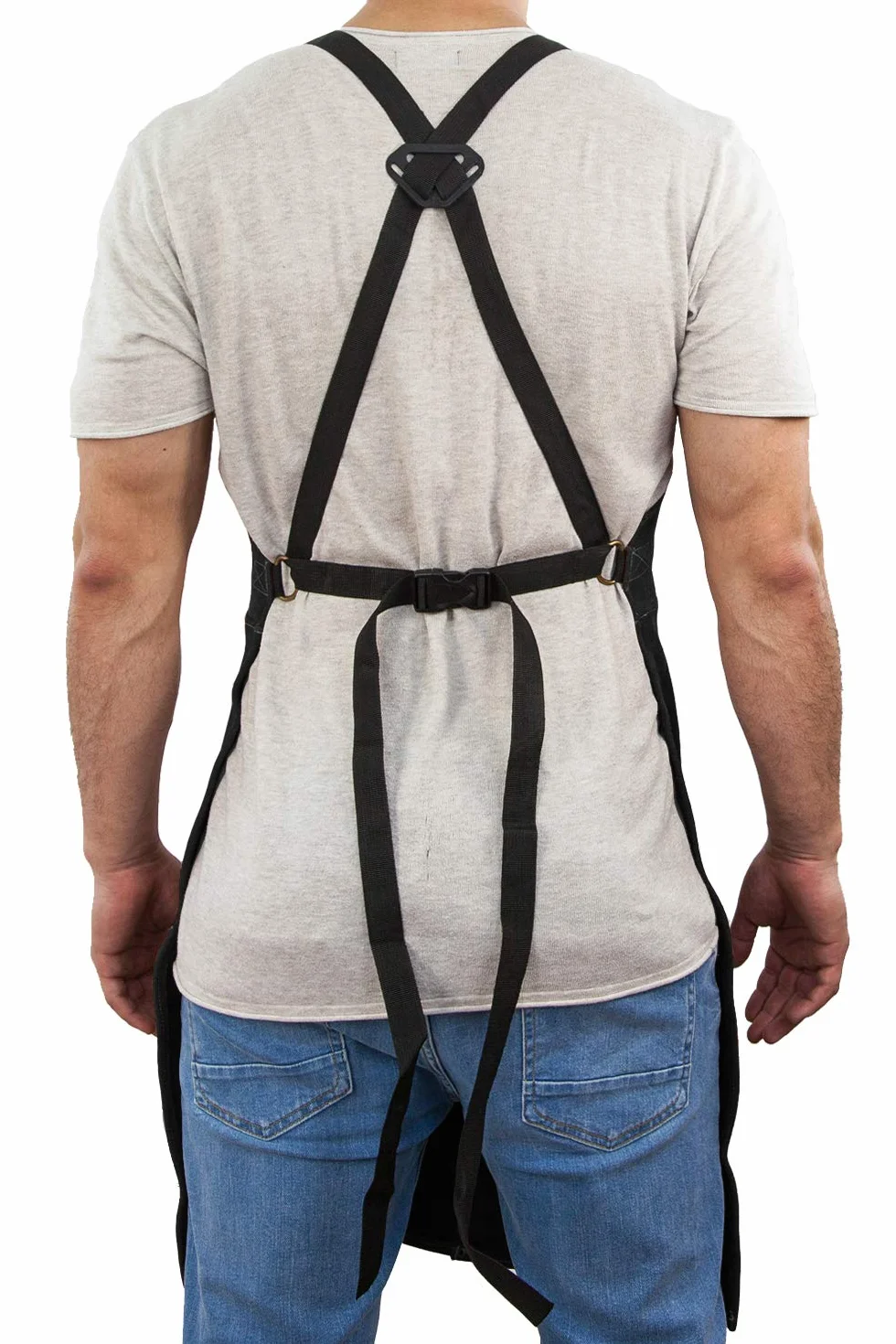 Grembiule Saldatore Professionale in Pelle con 6 Tasche per Utensili. Grembiule Uomo da Lavoro di Cuoio Molto Resistente per Fabbro o Falegname