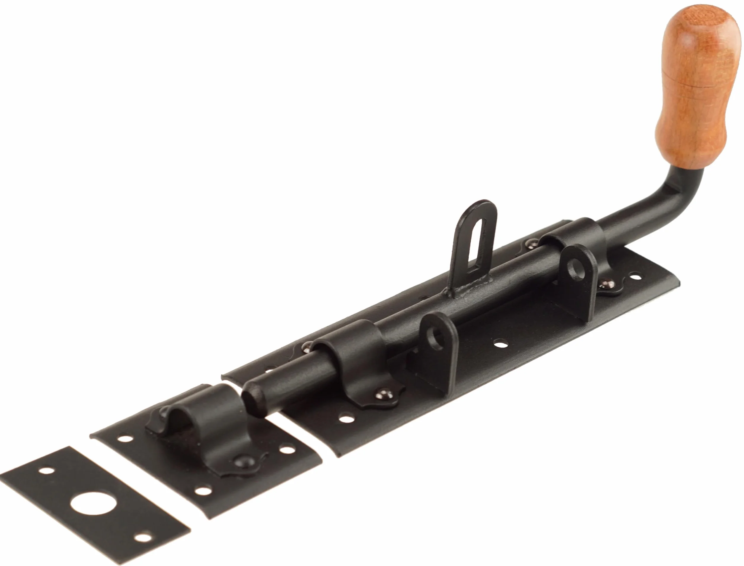 Catenacci per cancelli, 2 pezzi x 280 mm, neri, catenaccio per porta, serratura per porta, catenaccio, catenaccio per cancello da giardino