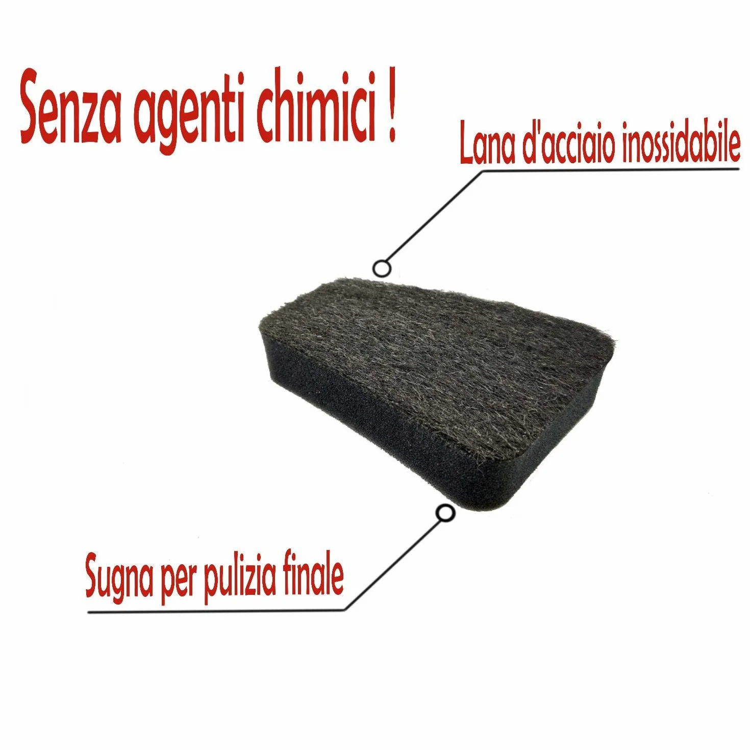 Ekla Spugna Pulivetro per La Pulizia del Vetro per Camino Caminetti Termocamino Stufa A Pellet Spugna Professionale Rimuovi Fuliggine Vetro