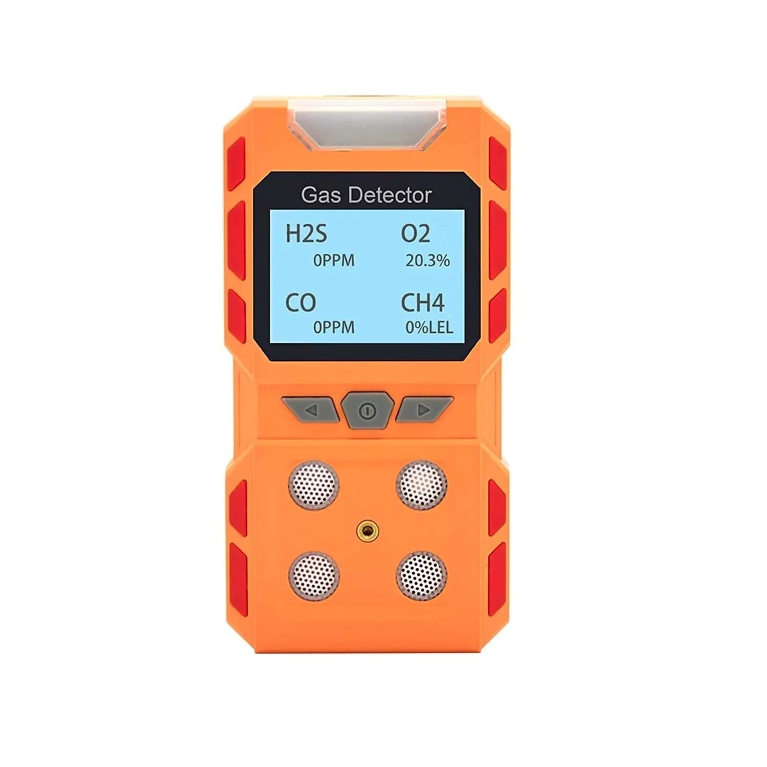 Rilevatore di gas, Analizzatore multigas industriale autonomo H2S CO O2 EX Rilevatore di gas combustibile Monossido carbonio Sensore sicurezza antincendio Promemoria vocale(B Gas Detector)