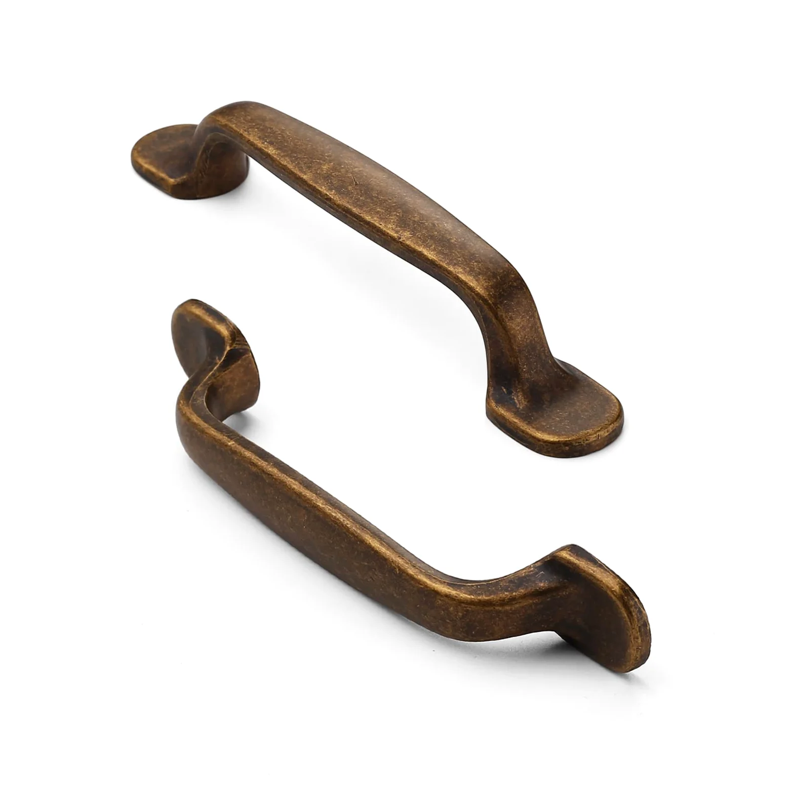 FURNIWARE Confezione da 12 maniglie in ottone anticato per armadietti da cucina, cassetti, elettrodomestici, armadietti, cassetti, armadi, porte, ottone, 96 mm