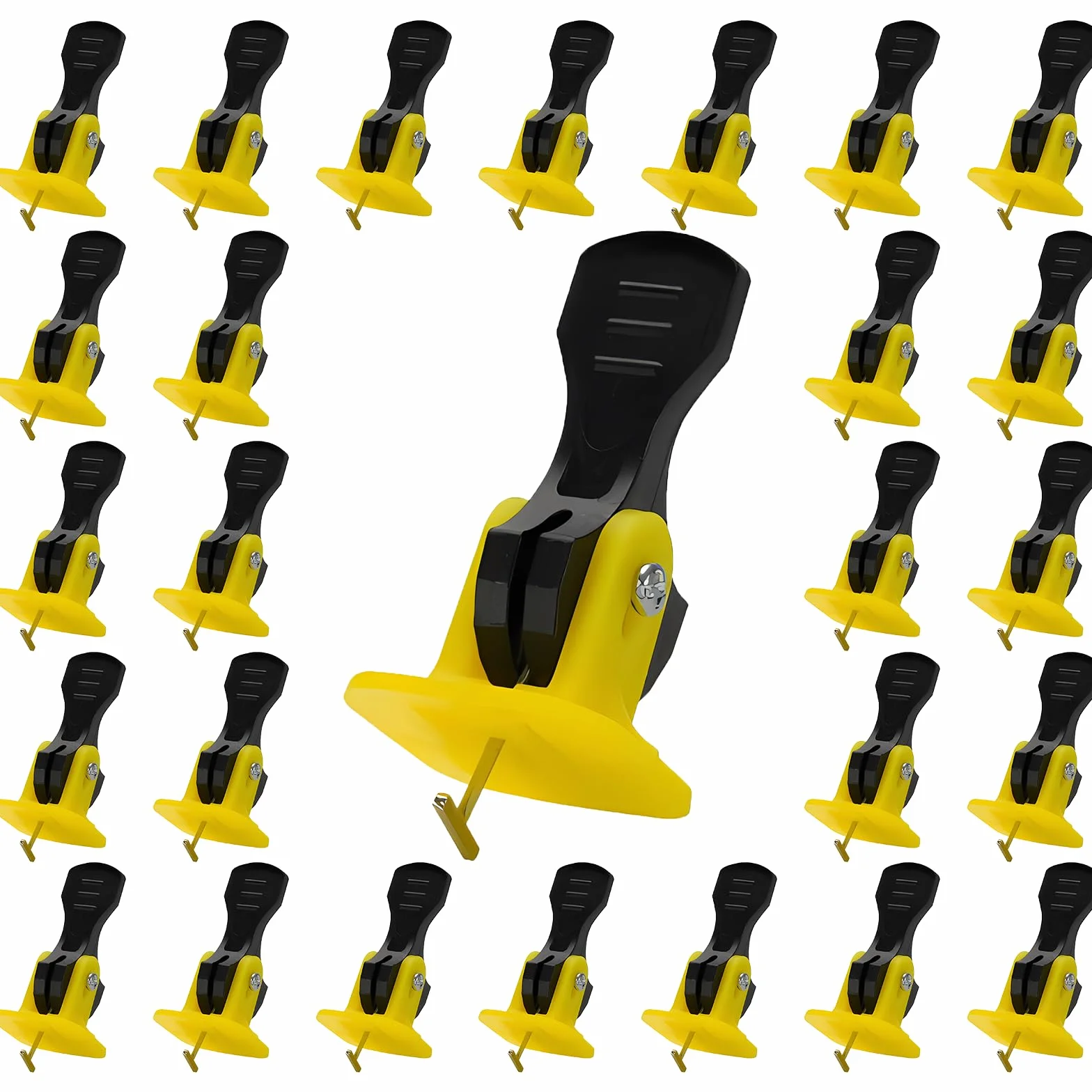 Sistema di Livellamento per Piastrelle 2 mm Riutilizzabili 100 Pcs Kit