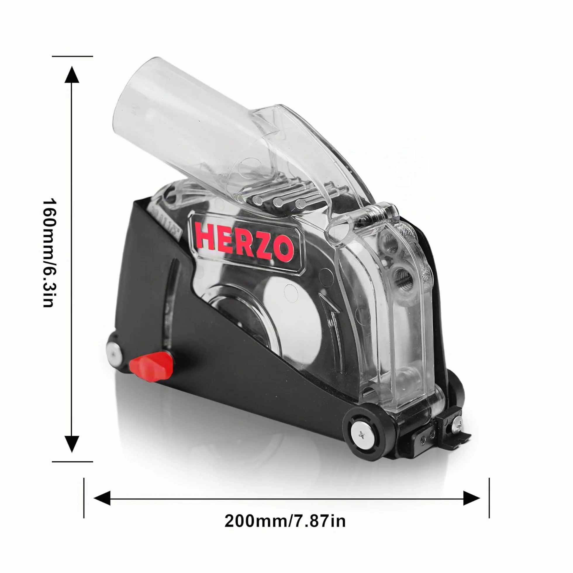 HERZO Cuffia Aspirazione con Slitta 115/125 mm