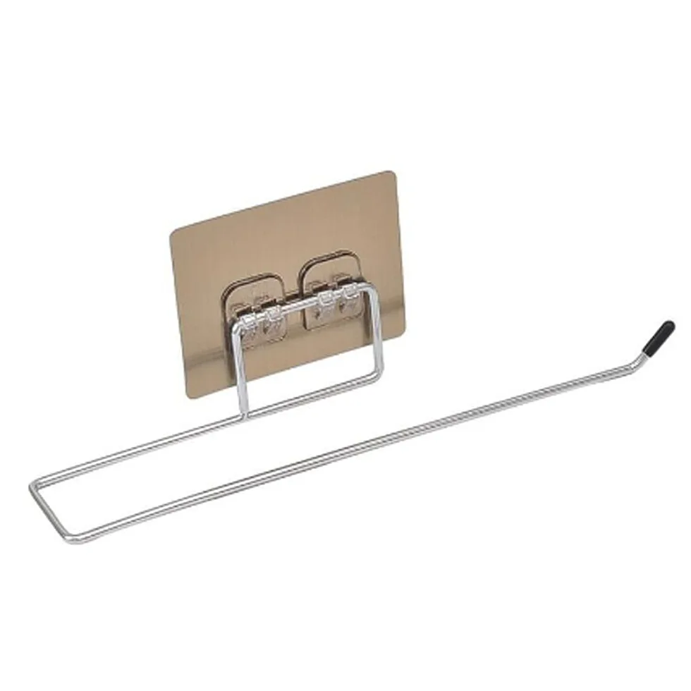 NEECS Montaggio a Parete Portarotolo di Carta igienica per Bagno Cucina Gancio a Parete in Acciaio Inossidabile Portasciugamani Portarotolo per Bagno Appendiabiti a Ventosa