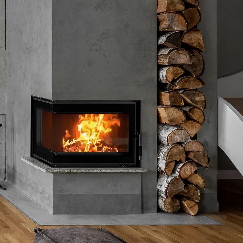 KRATKI Inserto per camino in ghisa a legna SIMPLE 8 kW Ø200 A Ecodesign 2 | Ghisa nero, efficienza 80,1%, classe A. Ecodesign, BImSchV 2.; combustione efficiente; basse emissioni; calore uniforme