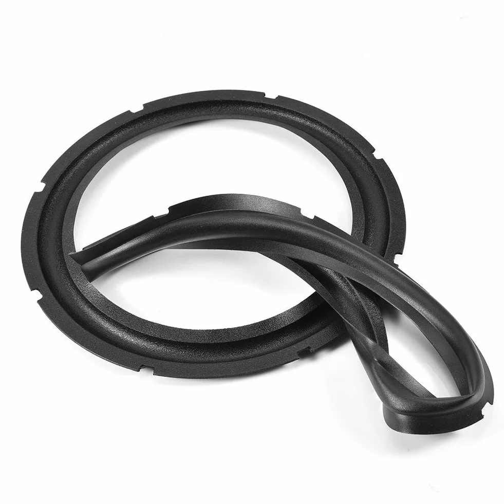10 Pollici Perforato Altoparlante in Gomma Accessori di Riparazione Bordo Subwoofer Surround Anelli Parti di Ricambio per Riparazione Altoparlante O Fai da te (2PCS)