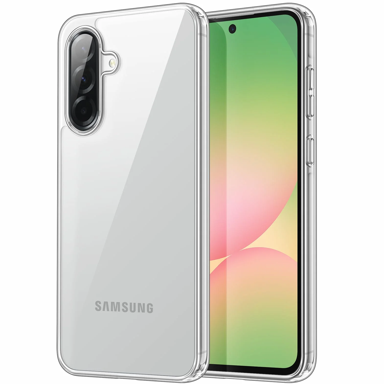 JETech Cover per Samsung Galaxy A56 5G, Anti Ingiallimento Antiurto Paraurti Protettiva Cellulare Custodia, Antigraffio Retro Rigido in PC (Trasparente)