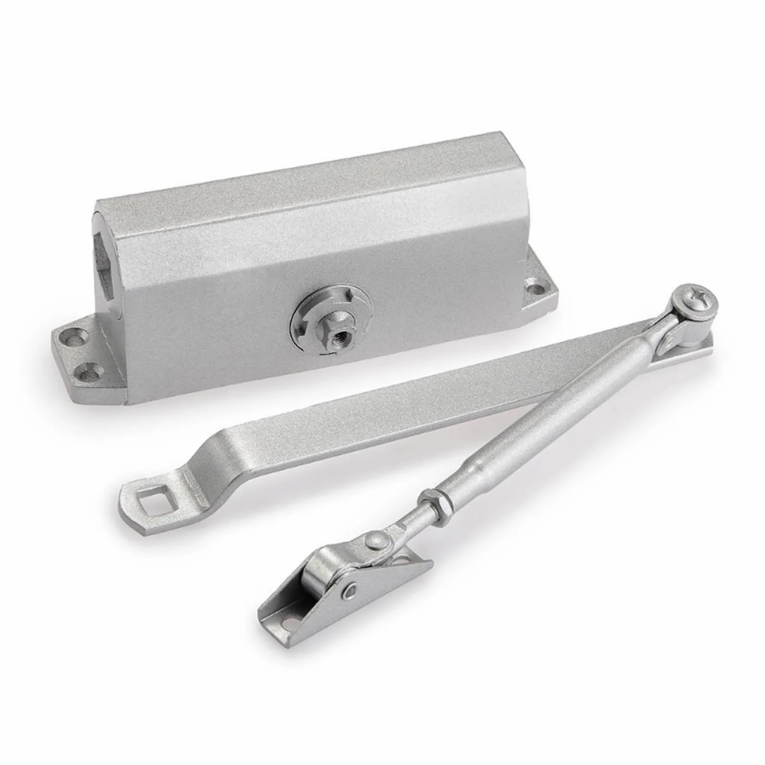 Chiudiporta Automatici, chiudiporta 25-35KG velocità di Chiusura/aggancio Regolabile in Alluminio Chiudiporta Automatici Sistema di Sicurezza apriporta