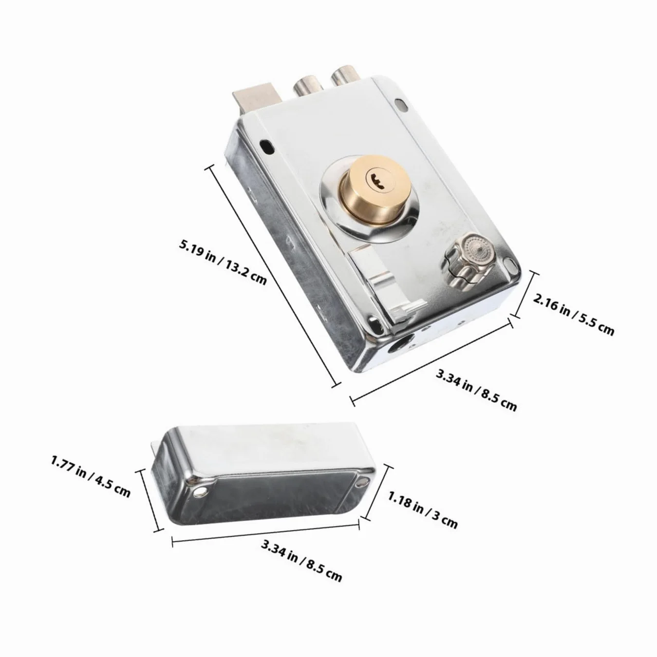 Uonlytech 3sets Serrature Per Porte Con Chiavistello e Chiusura Lucchetto Inossidabile Per Porte Esterni e Interni Sicurezza Avanzata Per Camere Da Letto e Ambienti Domestici