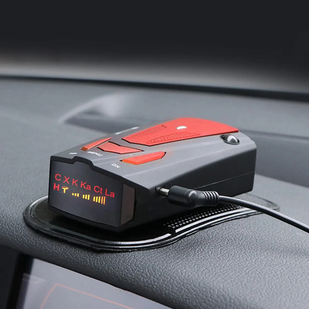 A Rilevatore radar Max 800m Rilevatore di velocità radar a lungo raggio con velocità Vocte prompt Città Città/Autostrada per auto Monitoraggio a 360 gradi Monitoraggio Radar Rilevatore radar