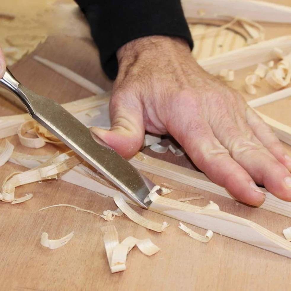 TIMESETL Scalpelli per Legno 12 Pezzi con Lime e Olio di Pietra, Coltello per Intagliare il Legno
