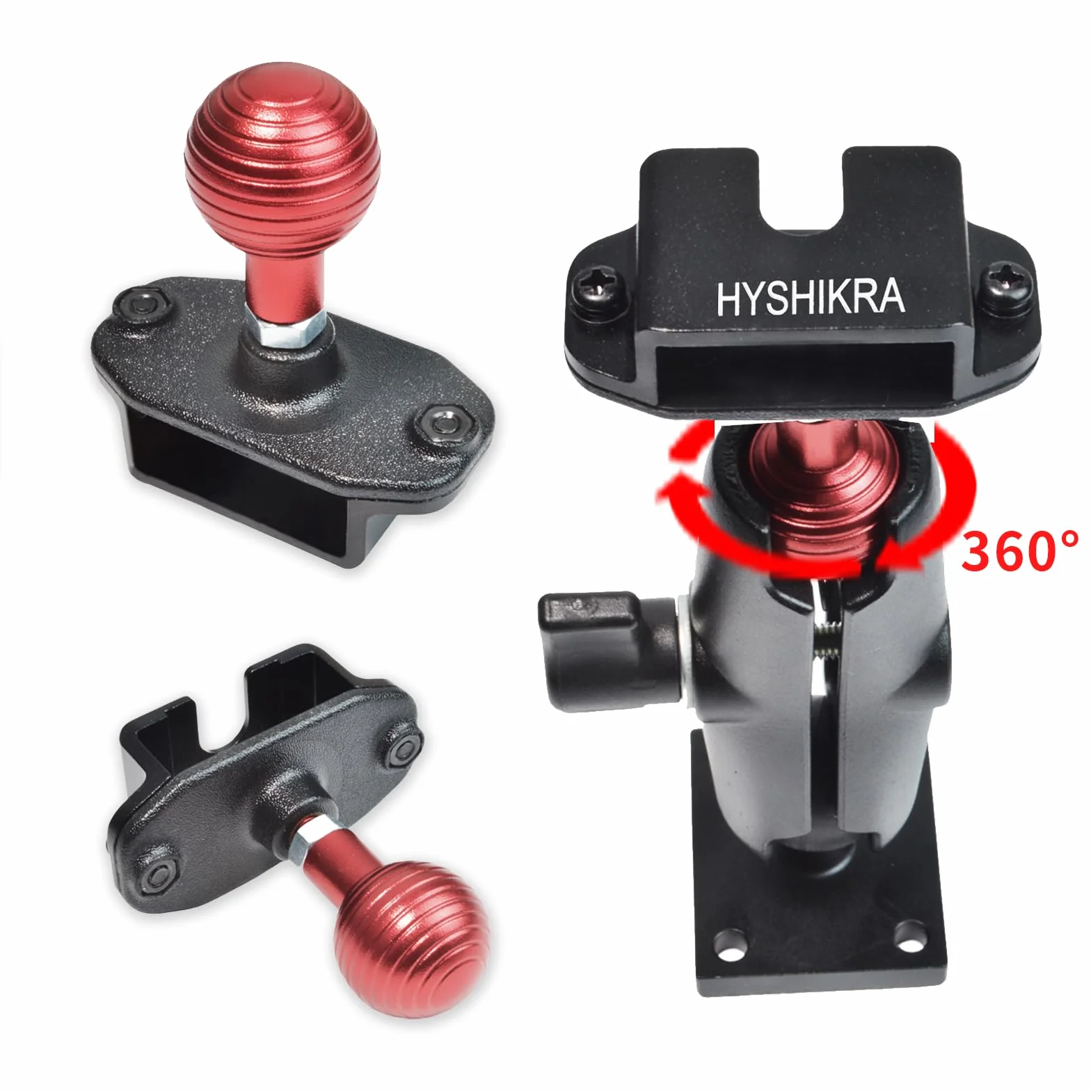 Supporto per radio bidirezionale per camion e walkie talkie, accessorio per radio palmare/microfono/altoparlante radio mobile, compatibile con Baofeng Kenwood Motorola Quansheng (BLACK)