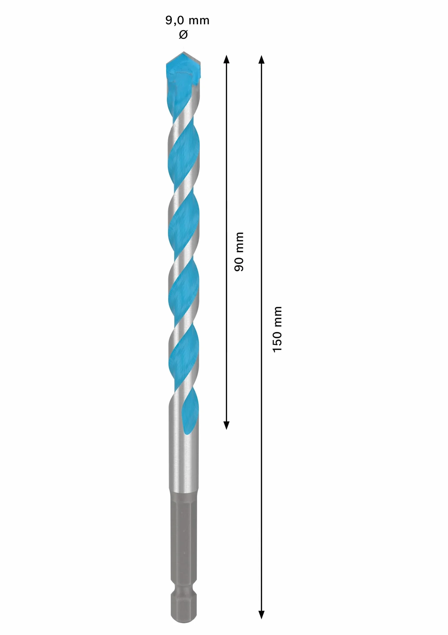 Bosch Professional Punte Expert HEX-9 MultiConstruction Ø 9x150 mm do betonu