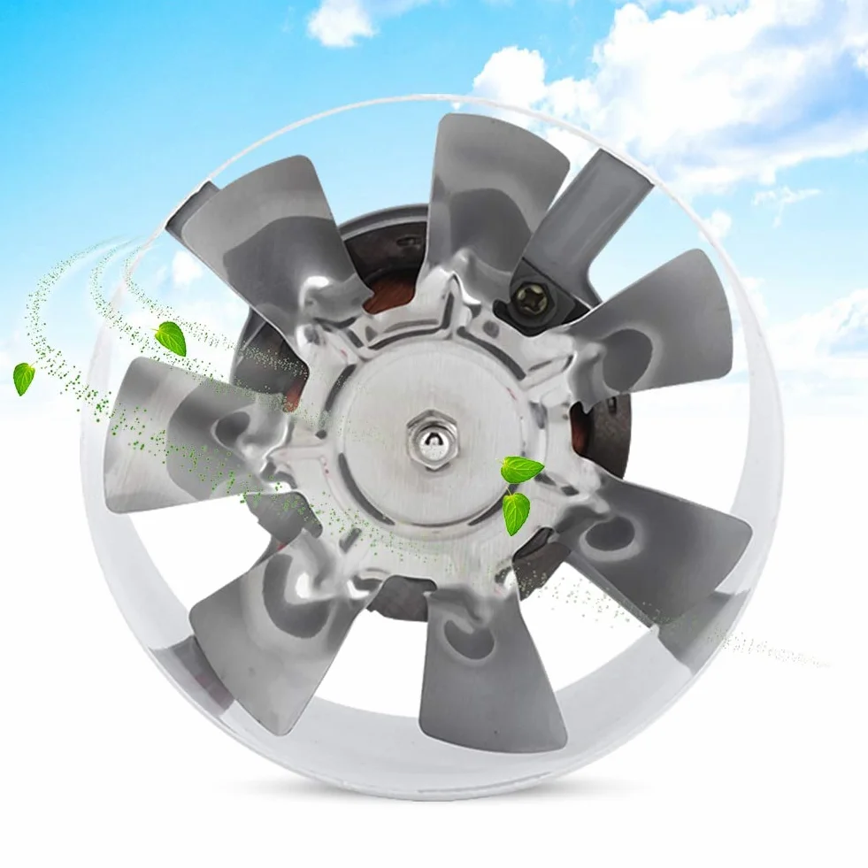 Zerodis Estrattore d'aria Ventilatore di estrazione per bagno, garage, ventilatore da incasso 200 m³/H flusso d'aria e 40 db, potenza 30 W