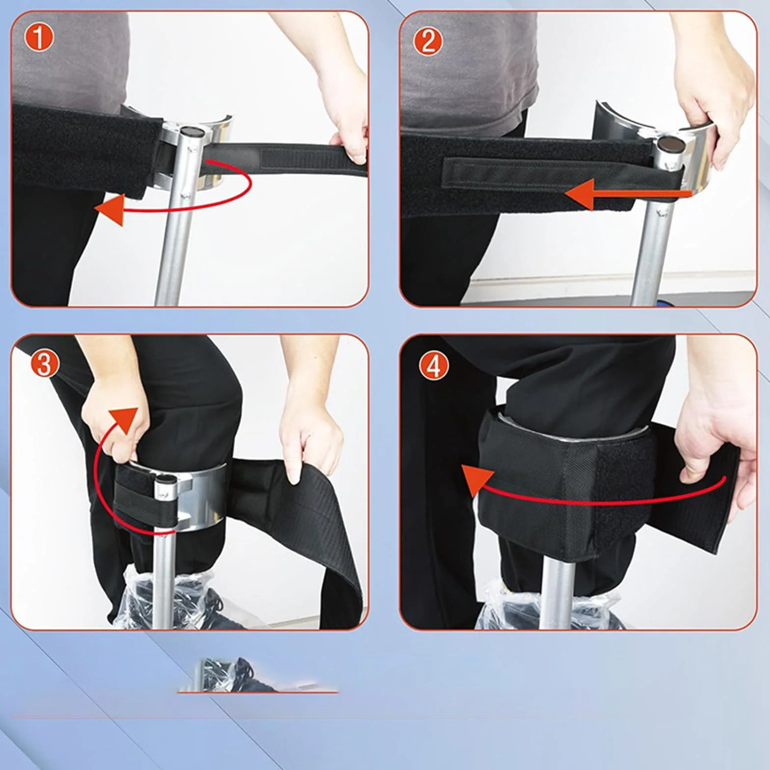 2 Pezzi Cinghie per Trampoli per Cartongesso, Cinghie Regolabili per Gambe Comode Cinghie Larghe Elastiche Riutilizzabili Spesse e Imbottite per Cartongesso, Pittura