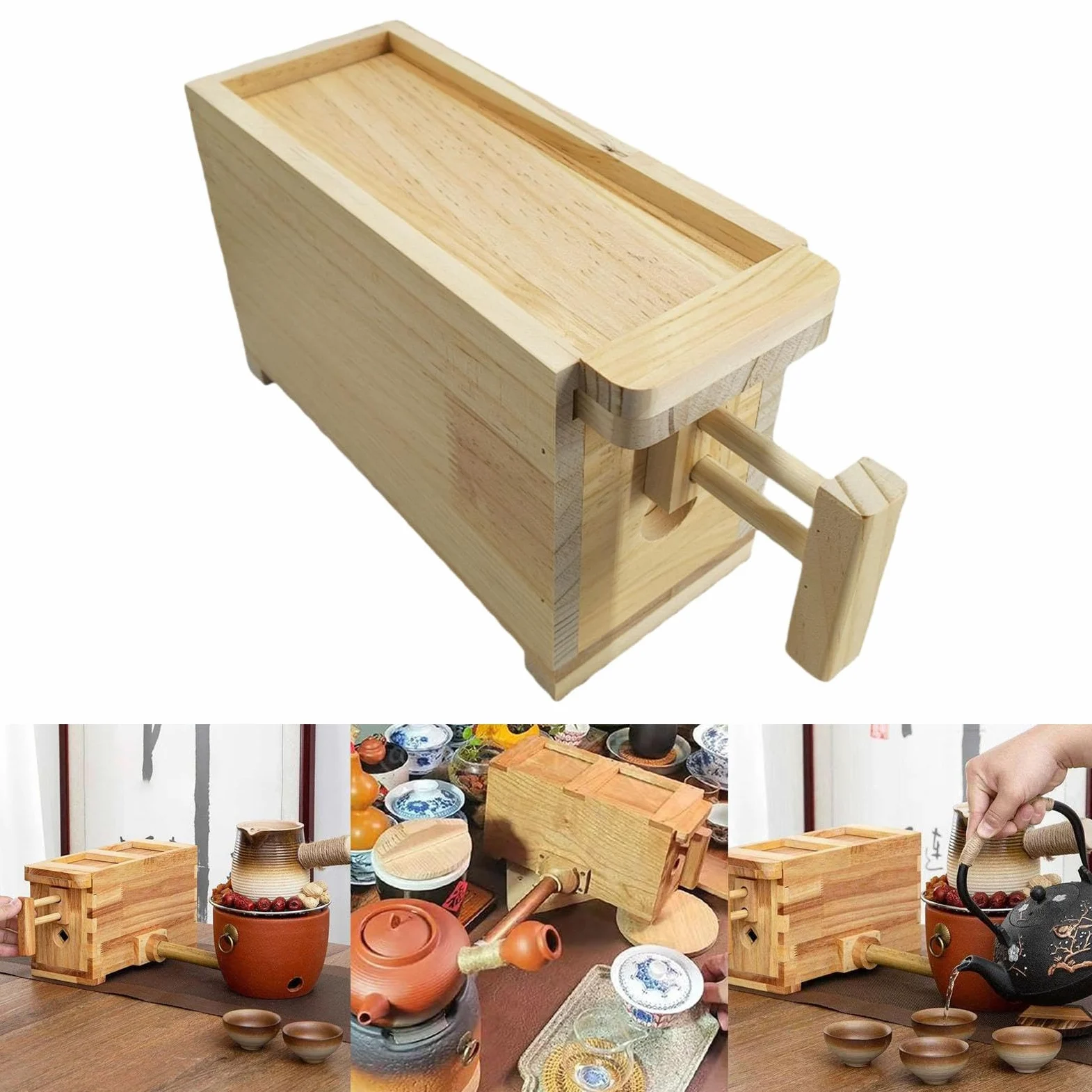 Soffietto in Legno per Soffiaggio dell'Aria, Mantice per La Cerimonia del tè, per Esterni E Interni