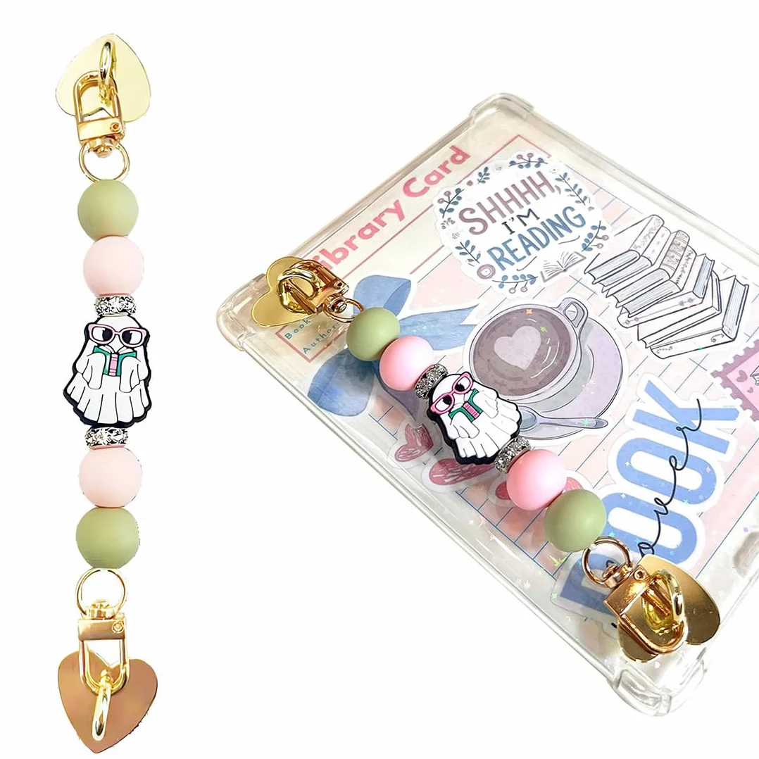 1pz Bracciale Fantasma per Kindle, Supporto Manuale per 6-8 Pollici E-Reader, Compatibile con Smartphone/iPad mini 3,5-8 Pollici, Leggero & Anti-Furto, Accessori Kindle