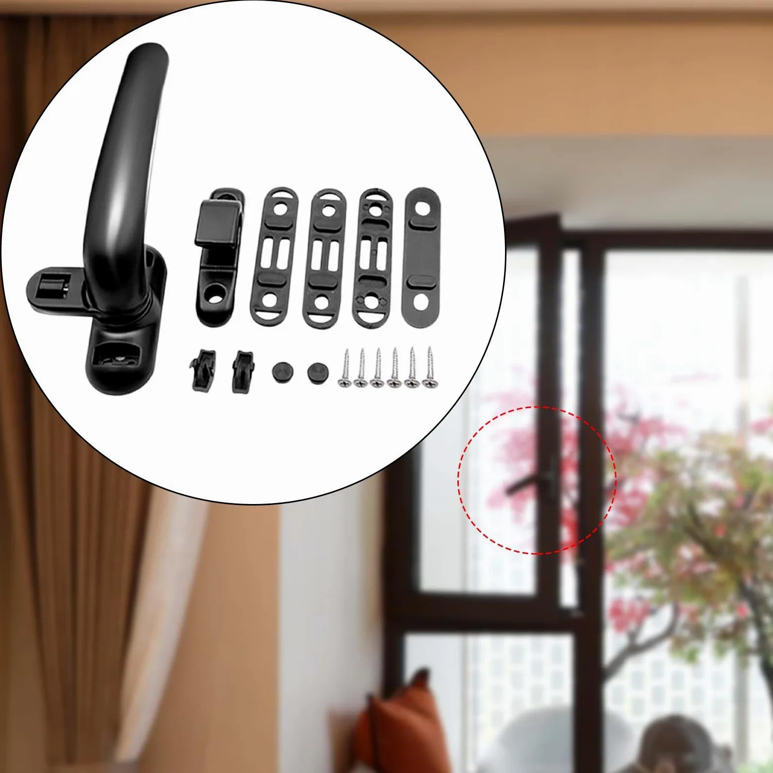 MRKU Maniglie per finestre universali in Alluminio, ricambi per mobili per Porte, Accessori di ferramenta, Accessori per Ante di cassetti