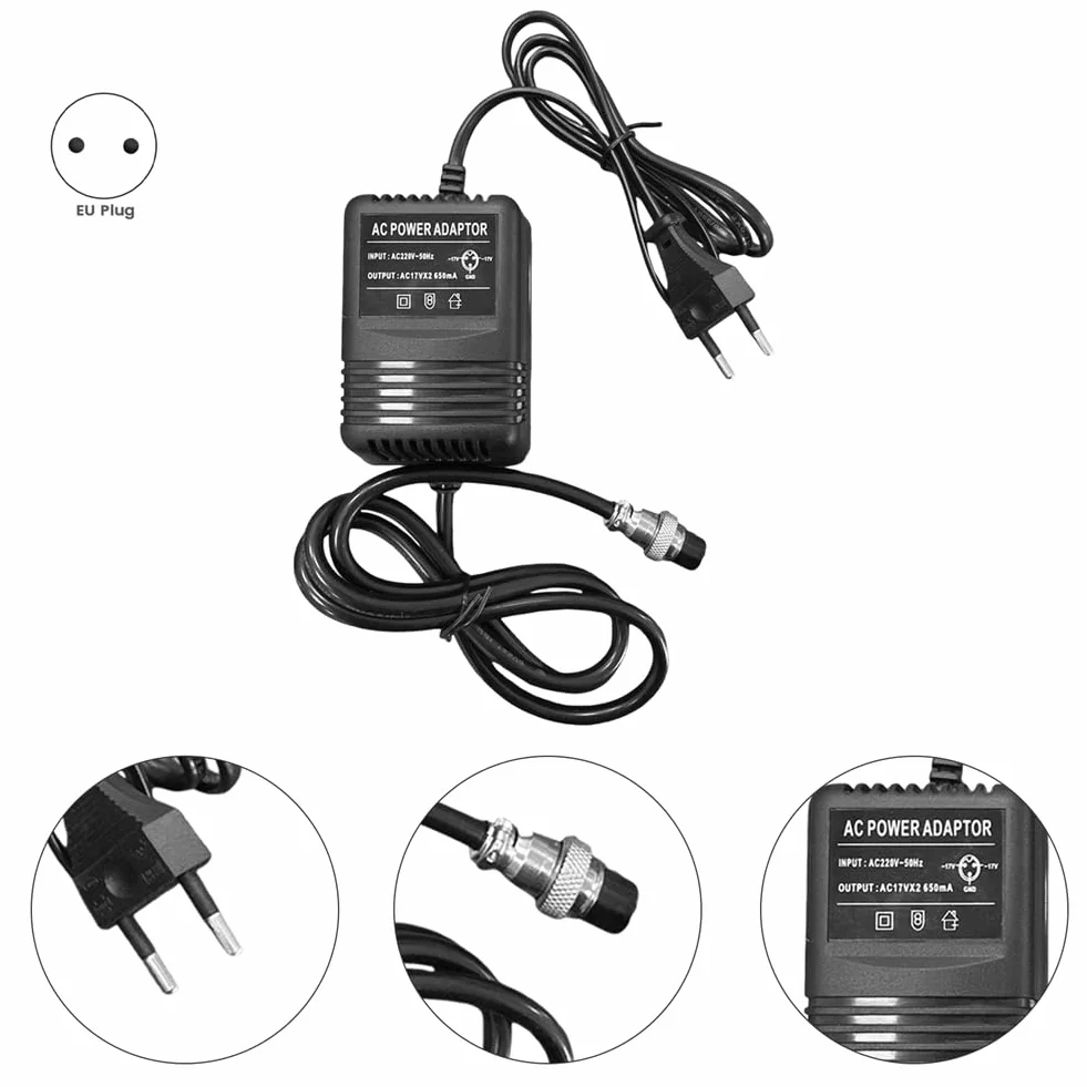 Adattatore di Alimentazione F4 15V Console di Missaggio Mixer Alimentatore Adattatore CA Connettore A 3 Pin Durevole Facile da Installare Facile da Usare SPINA UE