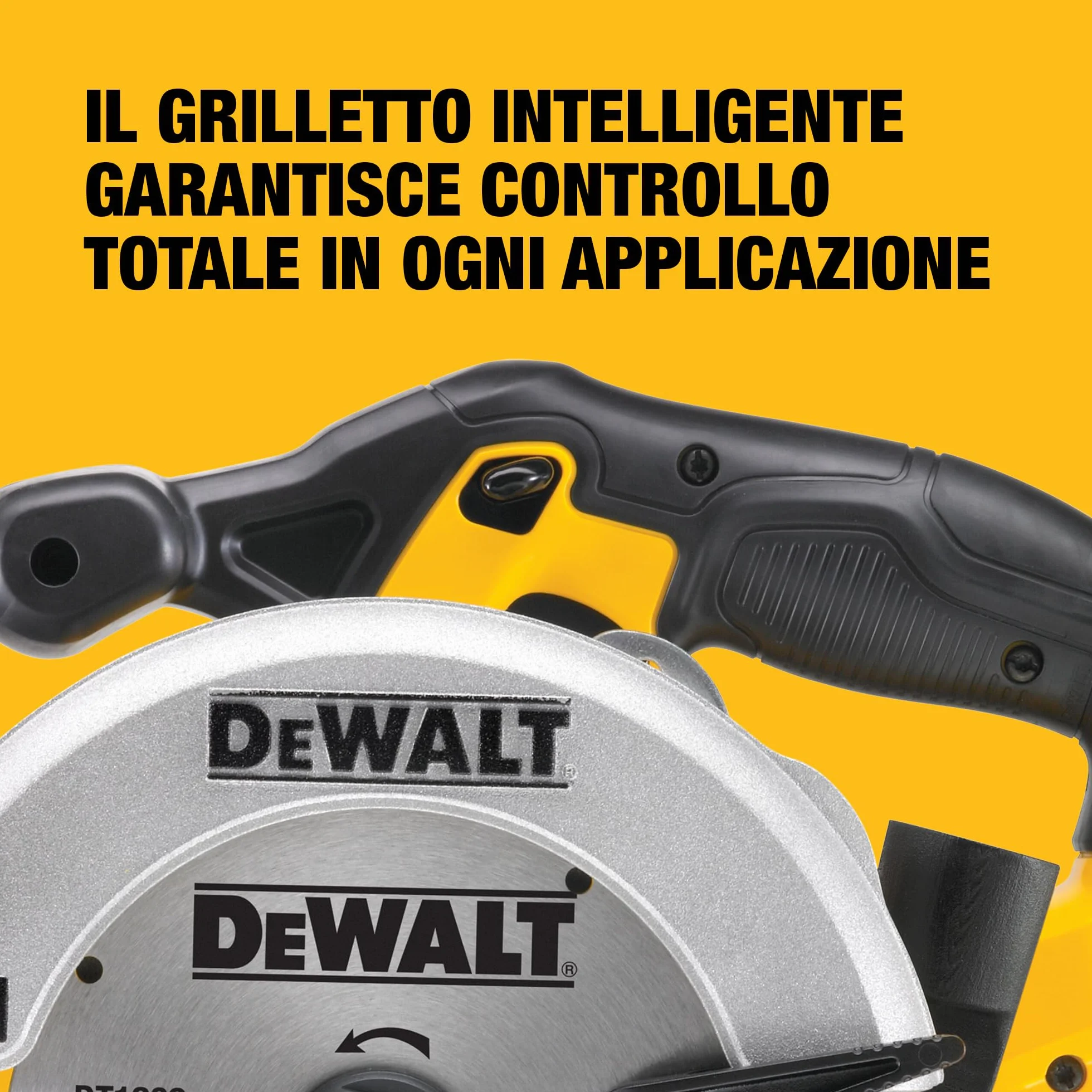 DEWALT Sega circolare 165mm a batteria XR, in valigetta TSTAK senza batteria e caricabatterie, 18V, DCS391NT-XJ