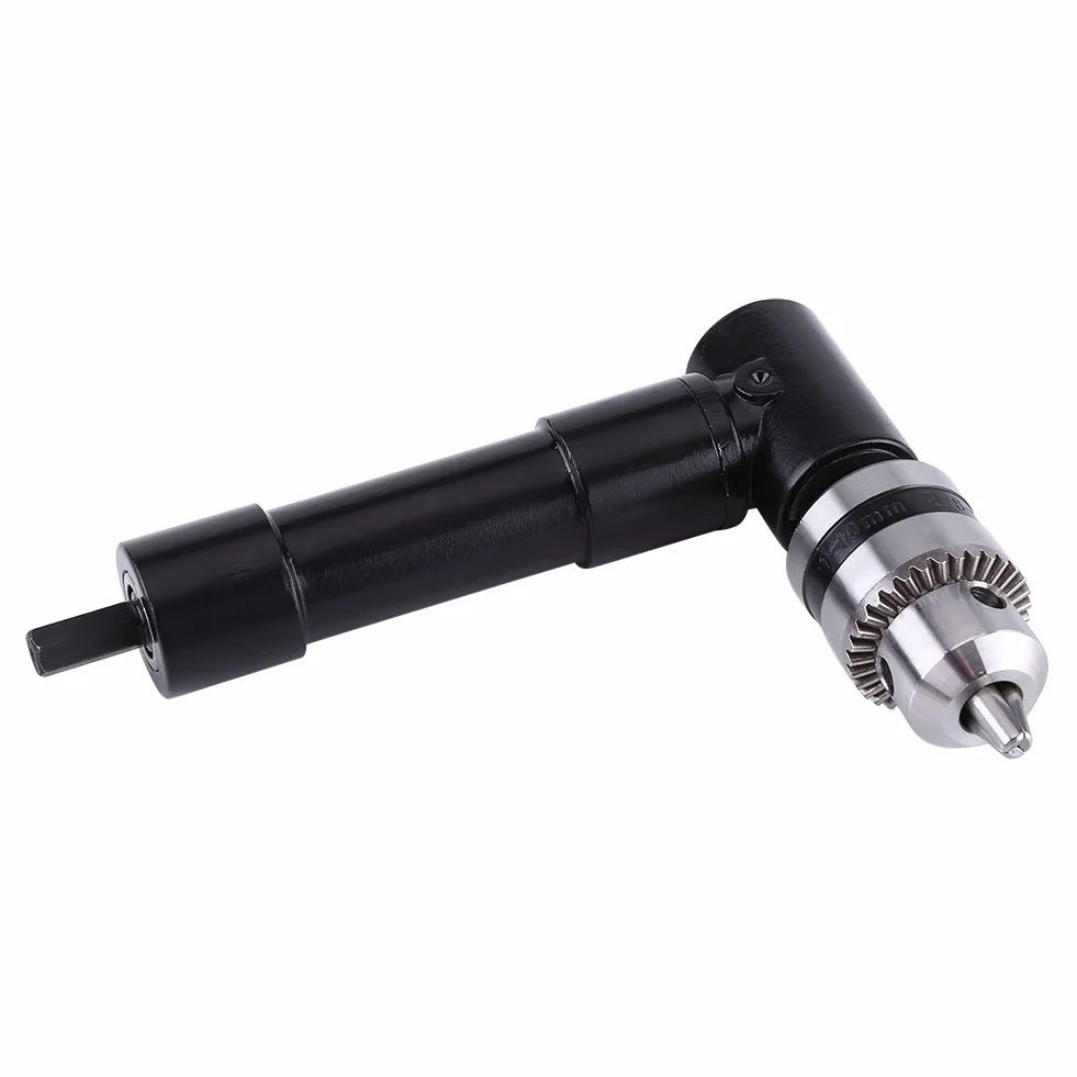 Alluminio Testa a Destra Curva di Estensione Mandrino 90 Grado Trapano Allegato 8mm Gambo Esagonale di Potenza Trapano Elettrico Strumento