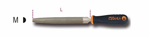 Beta 1719BMA6/M Lime mezzotonde a taglio mezzodolce con impugnatura