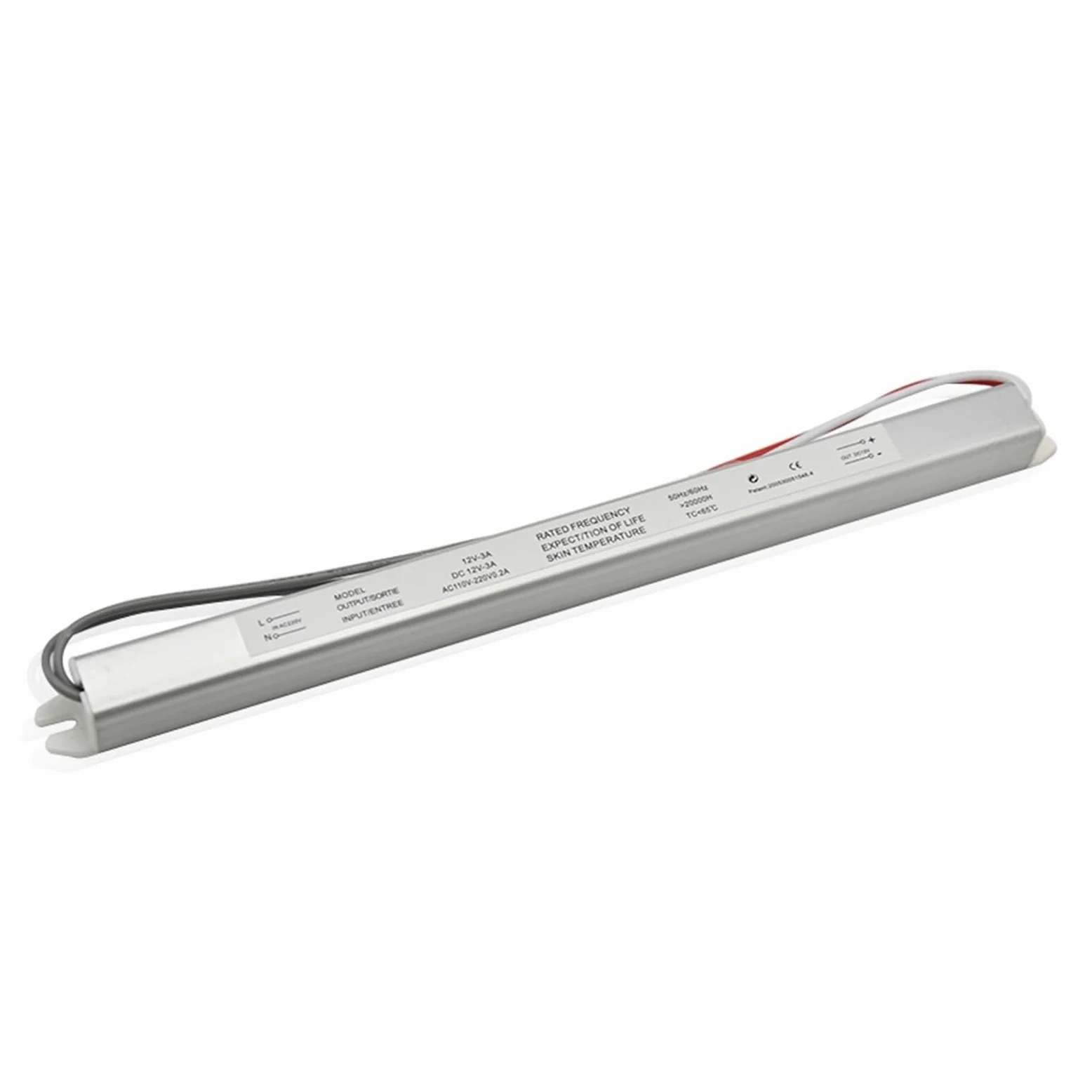 1 Pz Alimentatore LED Ultra Sottile DC12V 18W 25W 36W 48W 60W Trasformatore di Illuminazione AC110-220V HA CONDOTTO LA Luce di Striscia Pubblicità Bordo Driver(12V 18W)