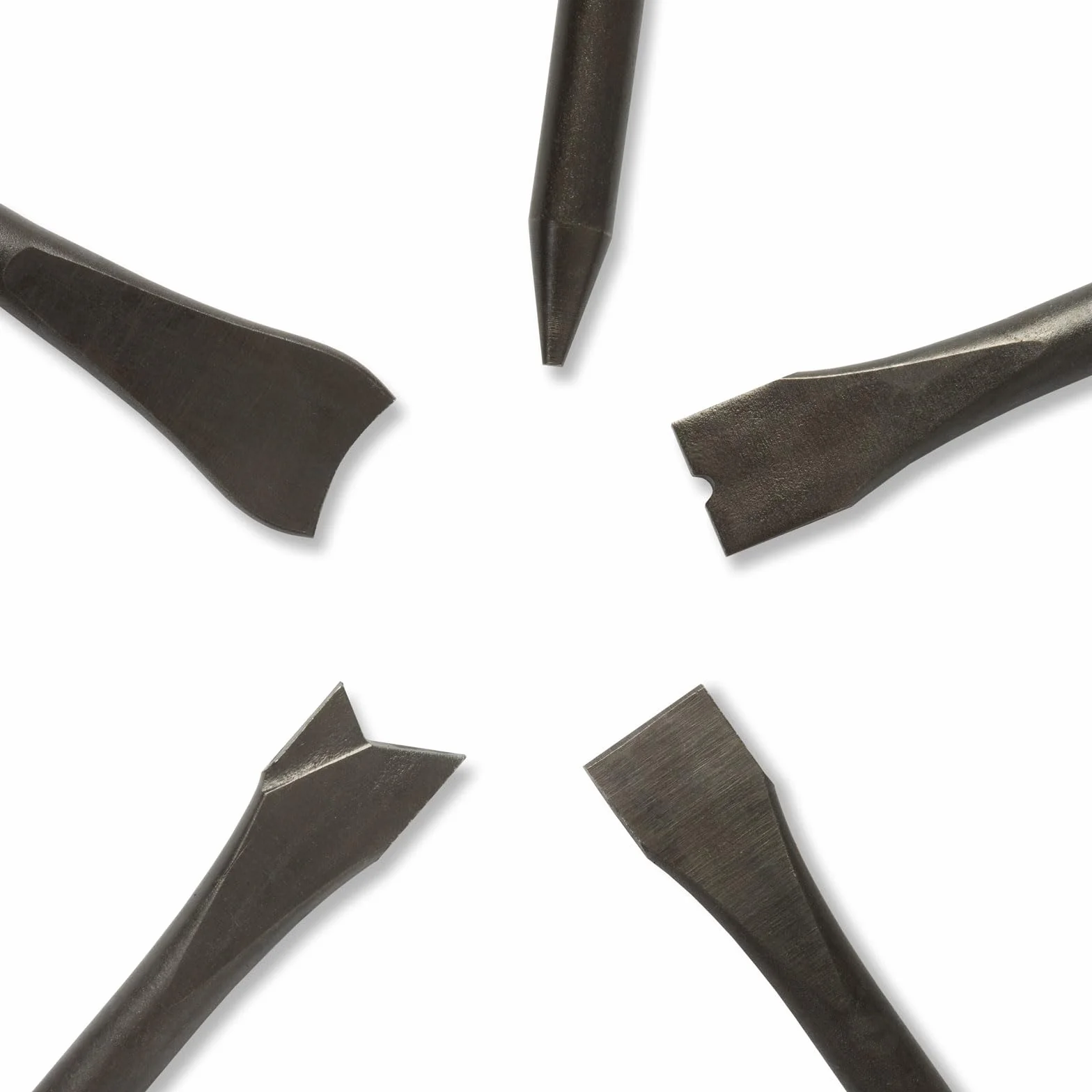 EBERTH Scalpello pneumatico Martello pneumatico 175 mm 4500 colpi/min set 10 pezzi 1/4 pollice