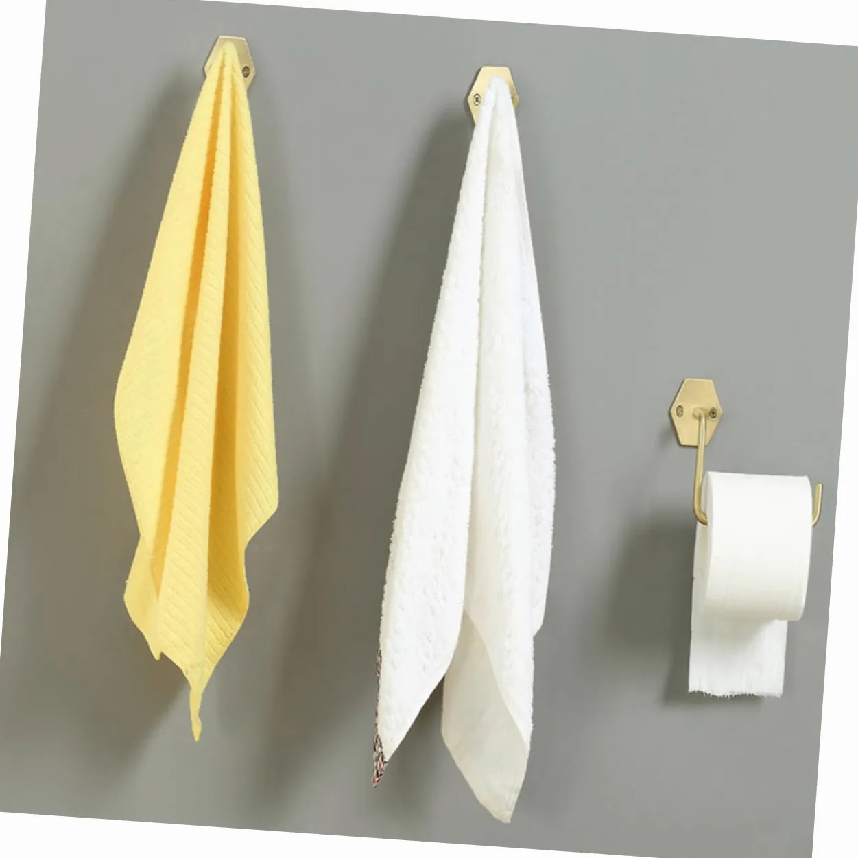 Operitacx Gancio da Parete Resistente in Ottone Appendiabiti Multifunzionale per Casa Bagno e Cucina Non Facile da Arrugginire o Deformare