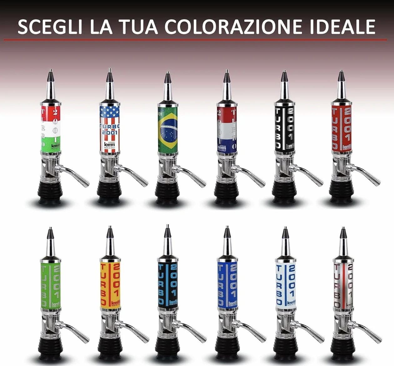 Antenna cb Camion (baracchino) LEMM antenna cb turbo 2001/ Camper e Auto/Omnidirezionale am fm/Stelo conico inox / 27 MHz/Produzione italiana (CROMO)