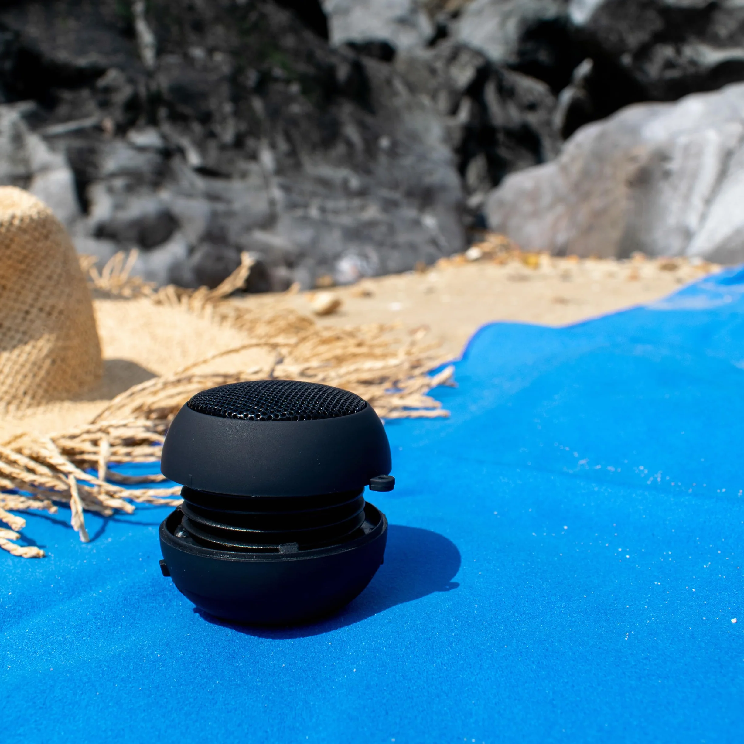 TRIXES Mini altoparlante da viaggio per iPod, iPhone, iTouch, iPad, MP3, Nero