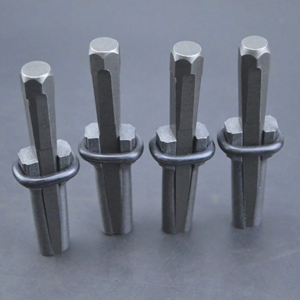 Spaccatori per Pietra 16 mm Set di 10 con Cunei e Spessori di Piuma
