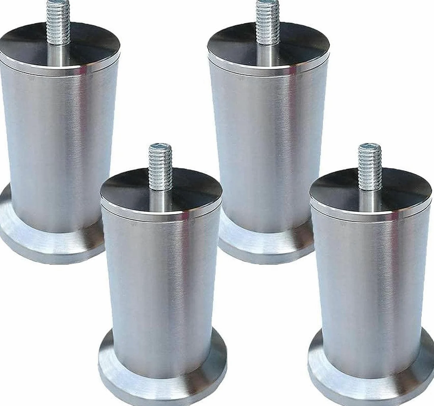 Feng Shui， Gambe per tavoli per mobili Resistenti 4 Pezzi Piedini per mobili in Altezza Regolabile Gambe per mobili in Acciaio Inossidabile 3-73 cm Piedini di Supporto per mobili in Metallo Gambe