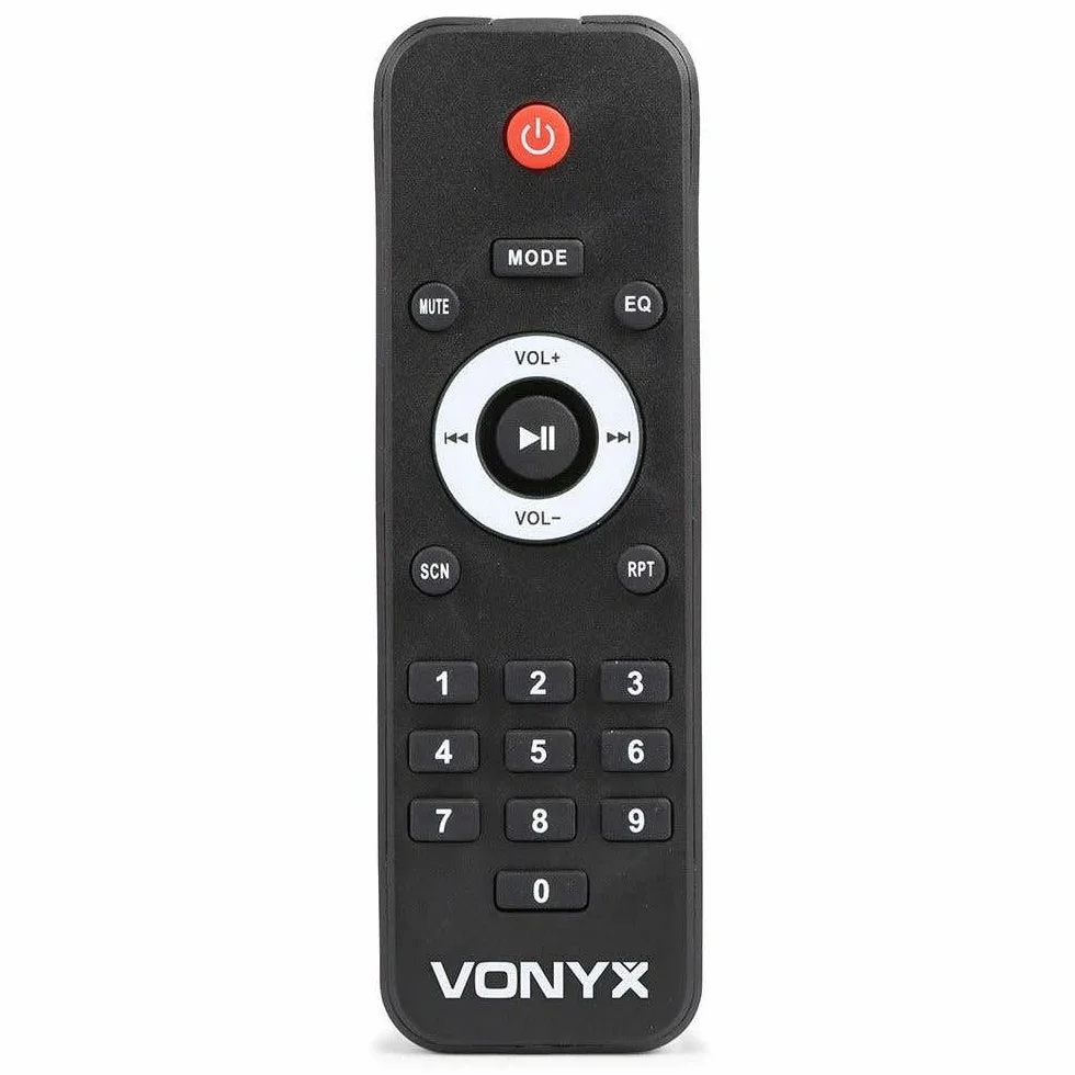 VONYX SPJ-1500ABT - Altoparlante attivo da 800 Watt con Bluetooth, altoparlante amplificato, audio professionale, alloggiamento in ABS solido, altoparlante mobile, woofer da 15 pollici, ingresso linea