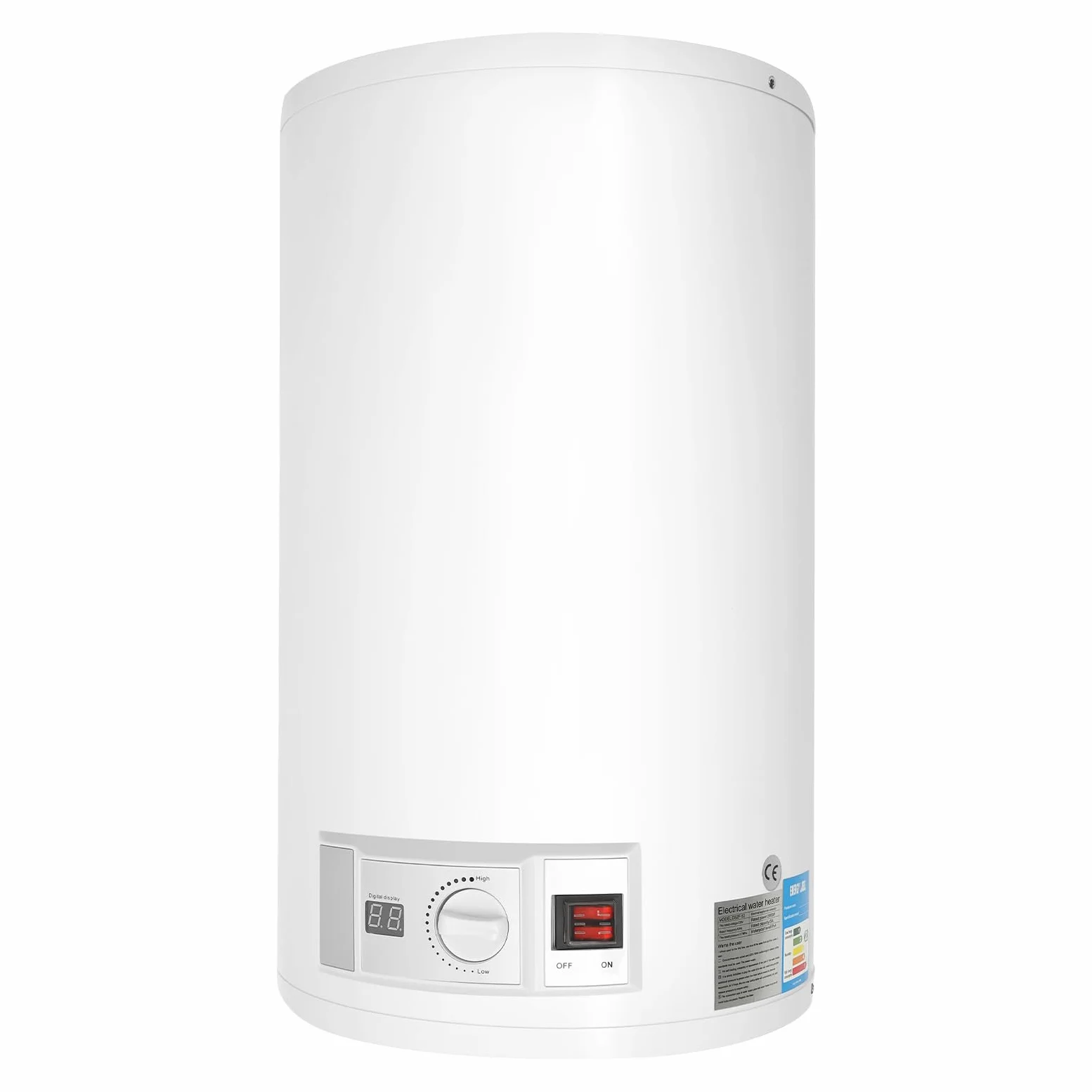 Riscaldatore istantaneo, scaldabagno elettrico da 35 l, riscaldamento in acciaio inox da 2000 W, regolazione della temperatura 25 – 75 °C, protezione dall'acqua IPX4, con set doccia e accessori di