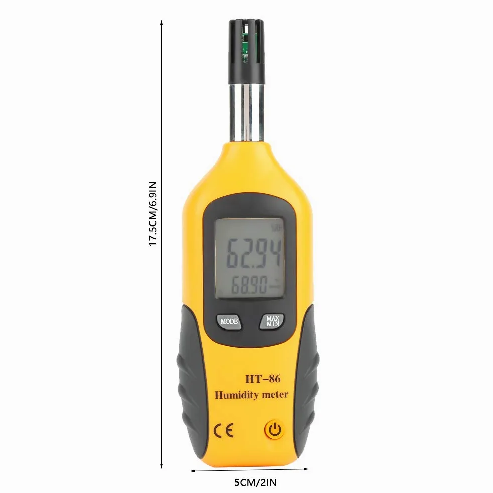 Akozon Tester Umidità, termometro igrometro, termometro digitale, igrometro, temperatura e umidità, misuratori di umidità con schermo LCD retroilluminato