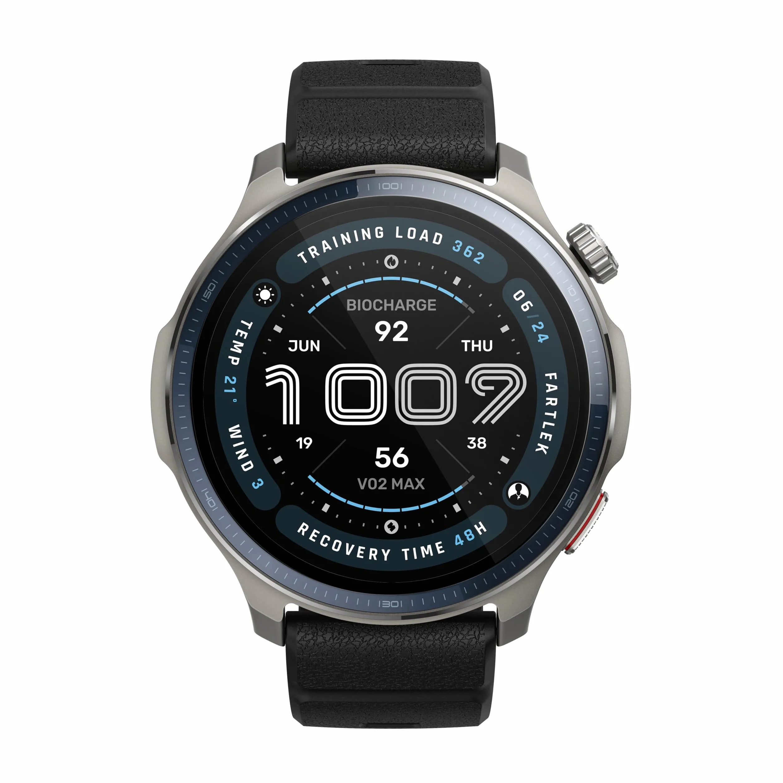 Amazfit Balance 2 Smartwatch 47mm, AMOLED 1,5", Mappe Offline, GPS Dual Band, 21 Giorni Batteria, Oltre 170 Modalità Sportive, HYROX e Golf, Allenamento di Forza, Cardio & Sonno per Android e iPhone