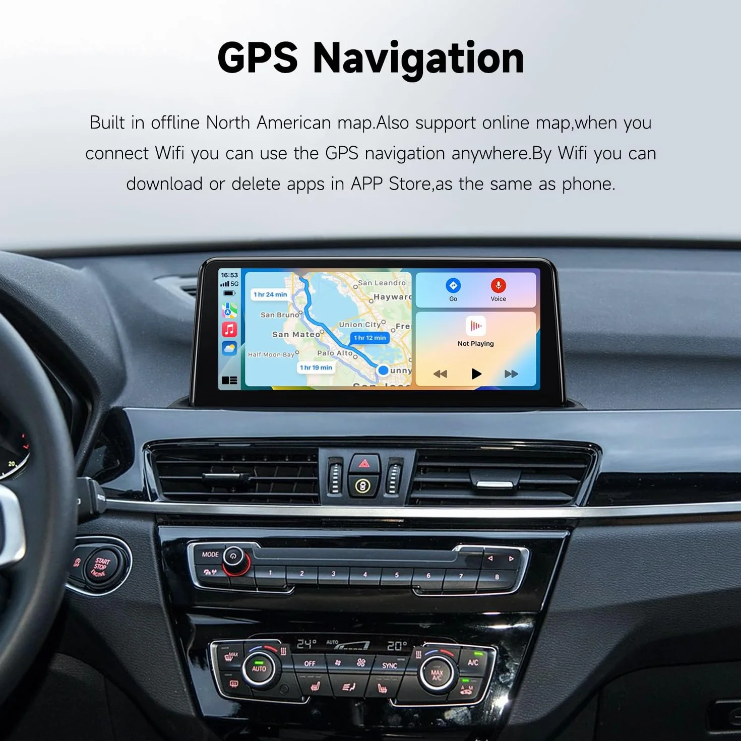 CTB 10.25" CarPlay Android Auto per BMW X1 F48 2015-2017 | Sistema Linux | Compatibile NBT | Schermo Touch Multimediale Retrofit upgrade Plug & Play