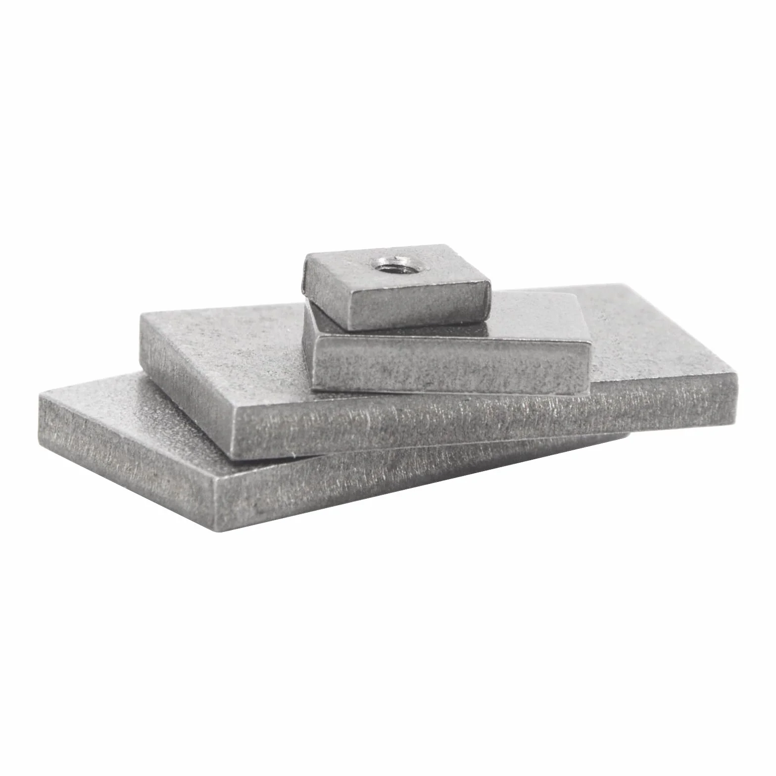 Nakrętki kwadratowe M8 ze stali nierdzewnej 304, 30x20x5 mm, 8 szt.