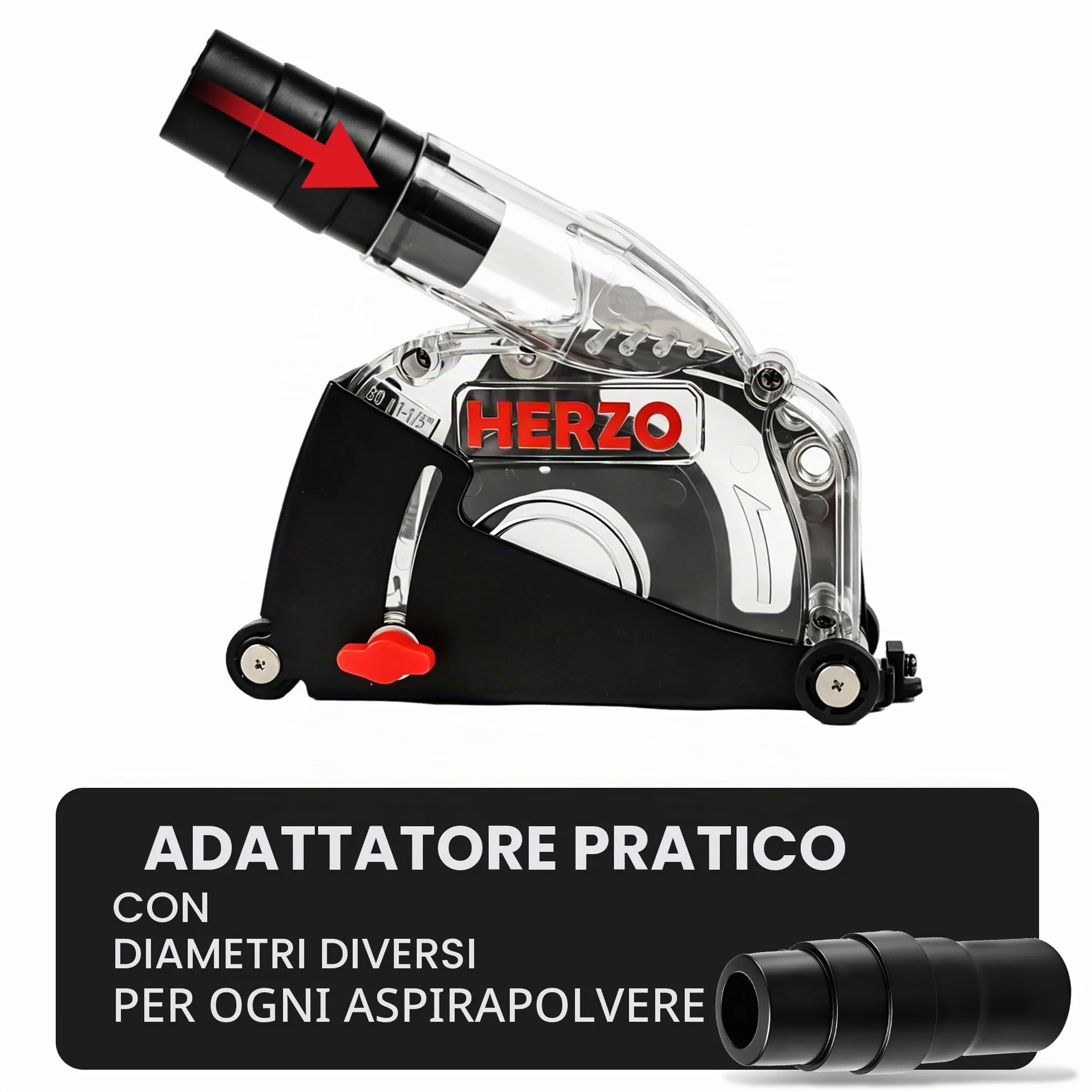 Cuffia Aspirazione Smerigliatrice Angolare 115mm 125mm HERZO