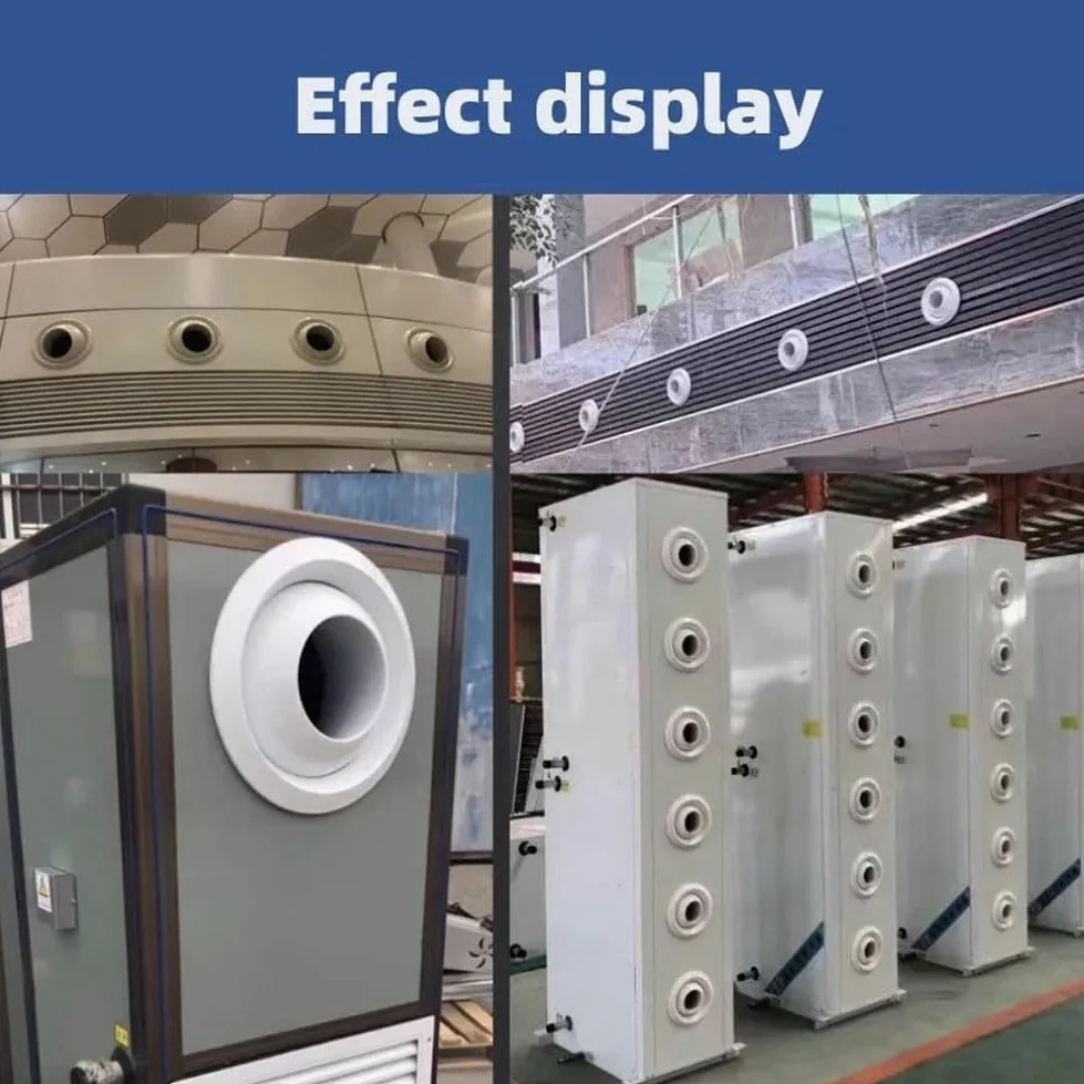 FACAIIO Jet - Griglia di ventilazione sferica per aria condizionata centralizzata, volume d'aria regolabile da 300 mm, copertura per griglia di ventilazione in ABS, girevole a 360°, uscita di scarico