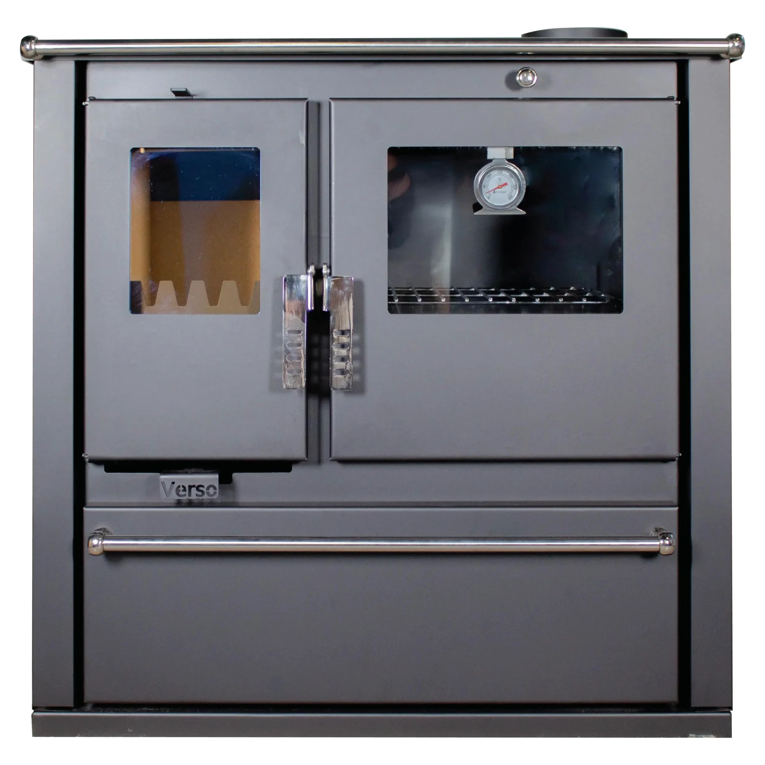 EEK A+ – Verso CS Plus stufa da cucina stufa a legna 7,7 kW – nero