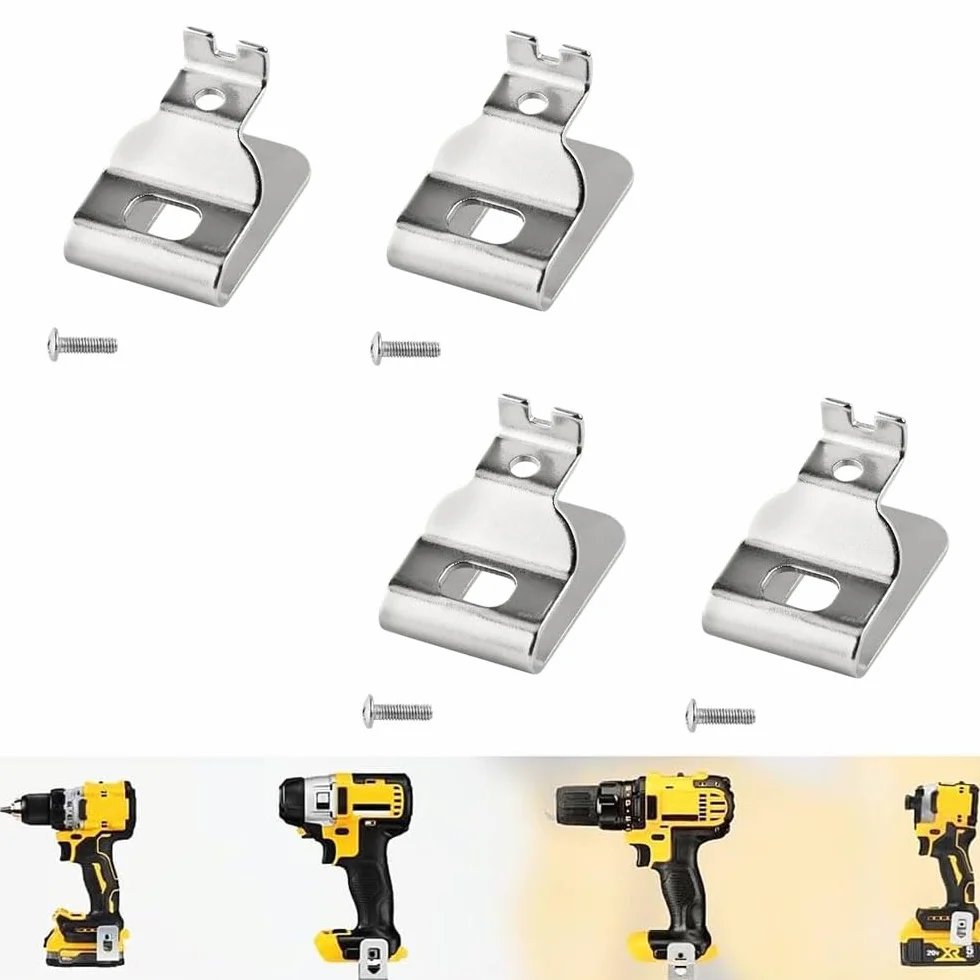 Dewalt ganci per cintura in acciaio inox 8 clip compatibili DCD980 DCD985 DCD780