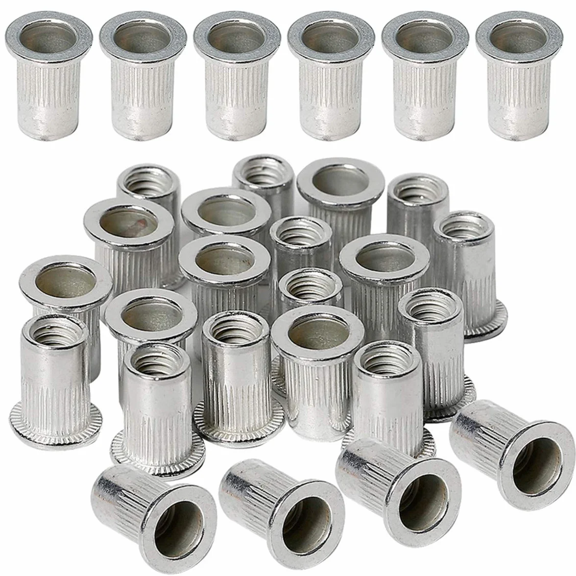 Metrico M4 alluminio rivetto dado filettato inserti Rivnuts Nutsert 70 pezzi
