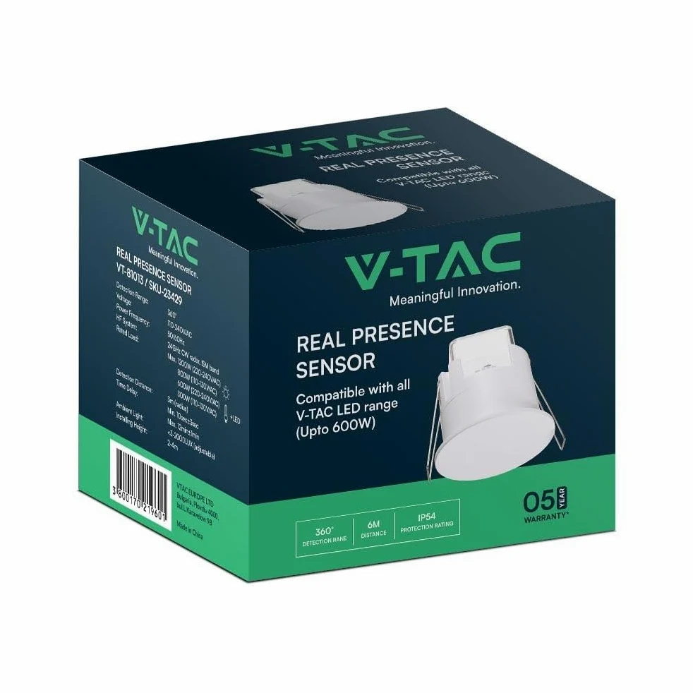 V-TAC VT-81013 23429 sensore di movimento Bianco