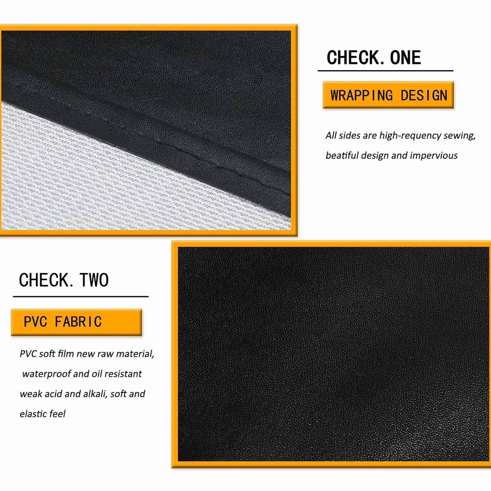 Homsolver 2 Pack grembiule in gomma impermeabile in vinile grembiule da lavoro resistente alle sostanze chimiche con grembiuli in plastica regolabili Macellaio per il lavaggio dei piatti.